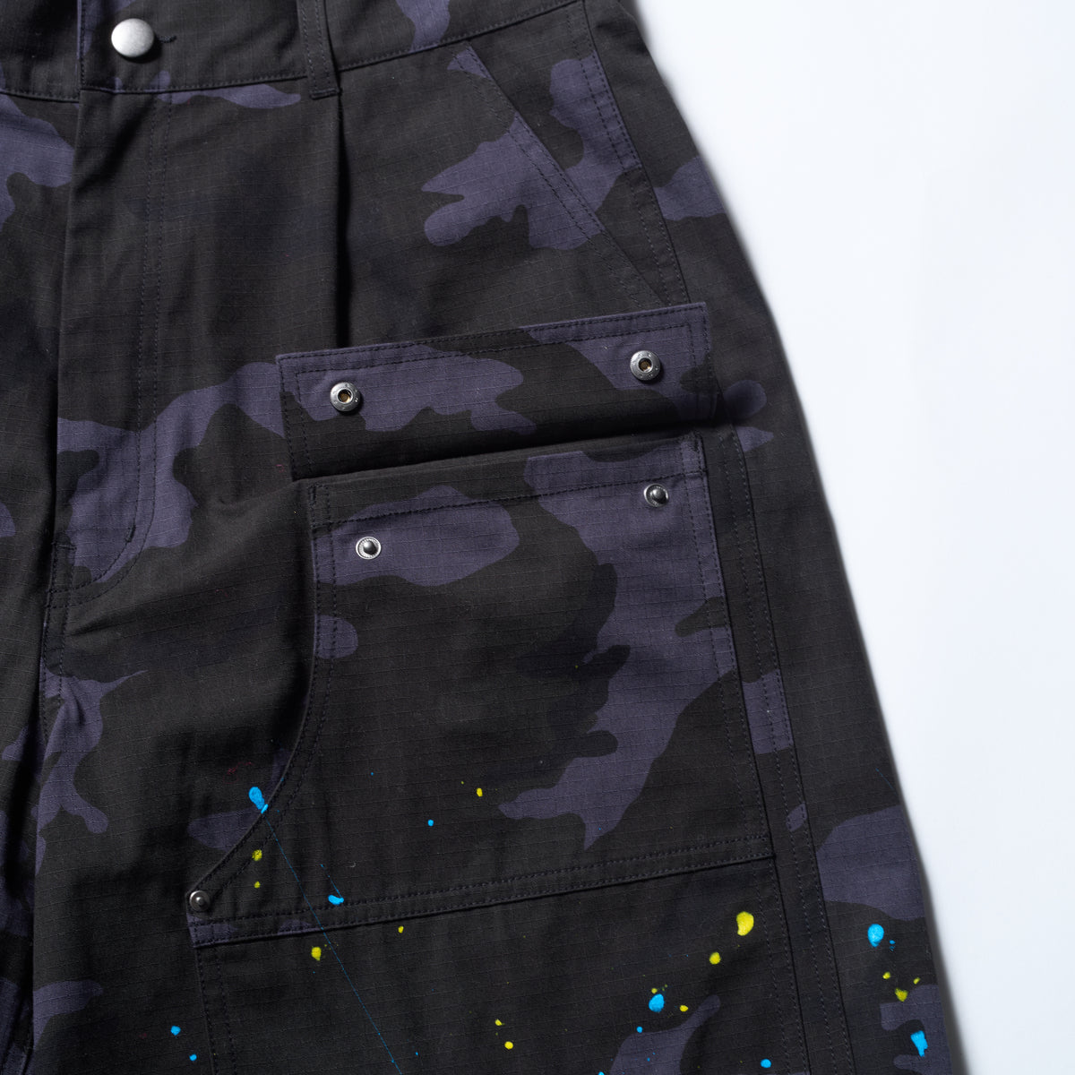 WIDE CROP CARPENTER PANTS / (BK)MILITARY CAMO