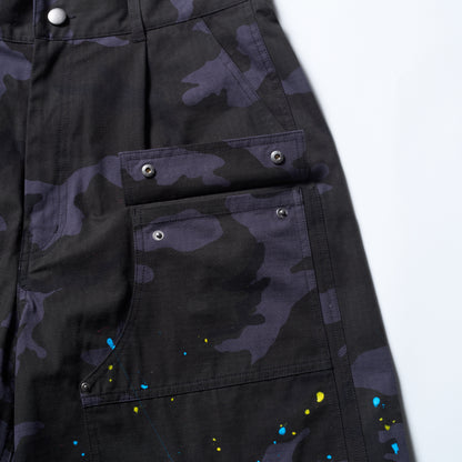 WIDE CROP CARPENTER PANTS / (BK)MILITARY CAMO