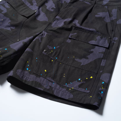 WIDE CROP CARPENTER PANTS / (BK)MILITARY CAMO