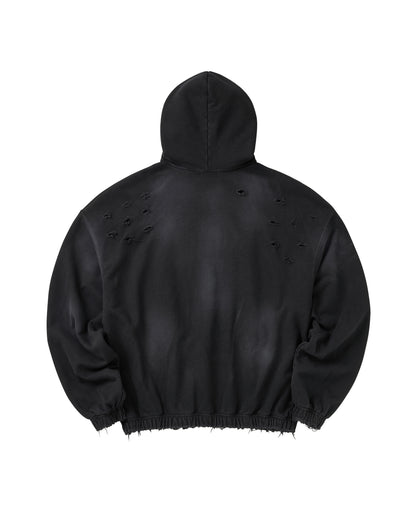FULL SPEED ZIP HOODIE / BLACK