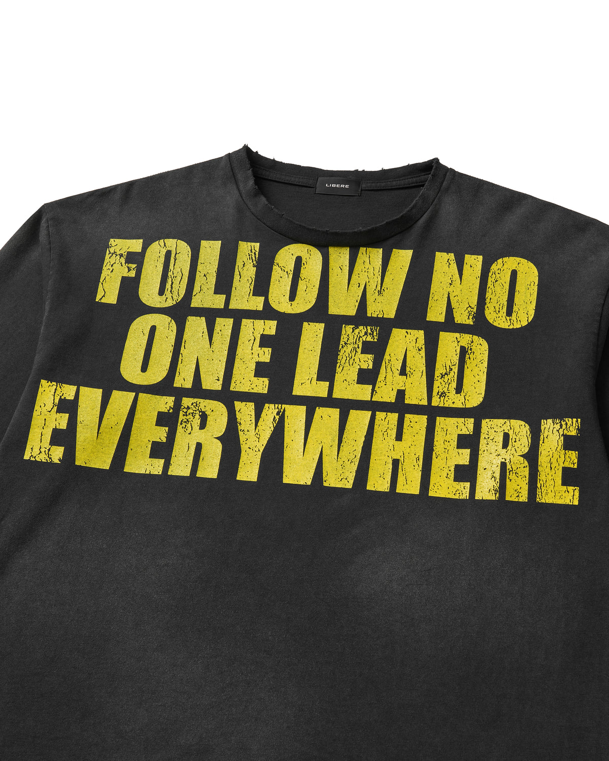NO FOLLOW LONG SLEEVE T-SHIRT / BLACK
