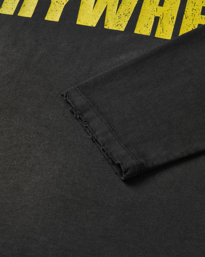 NO FOLLOW LONG SLEEVE T-SHIRT / BLACK