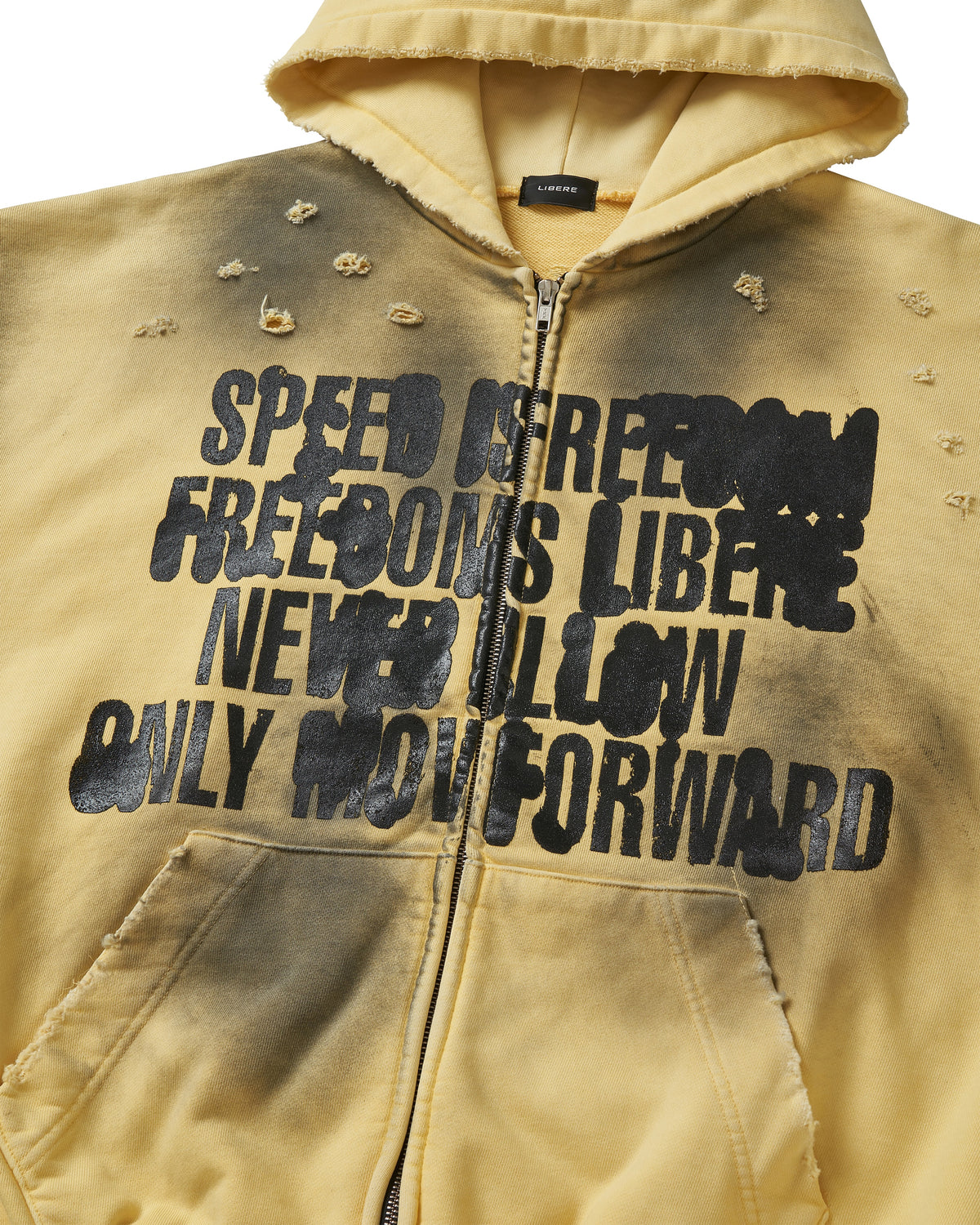 FULL SPEED ZIP HOODIE / YELLOW