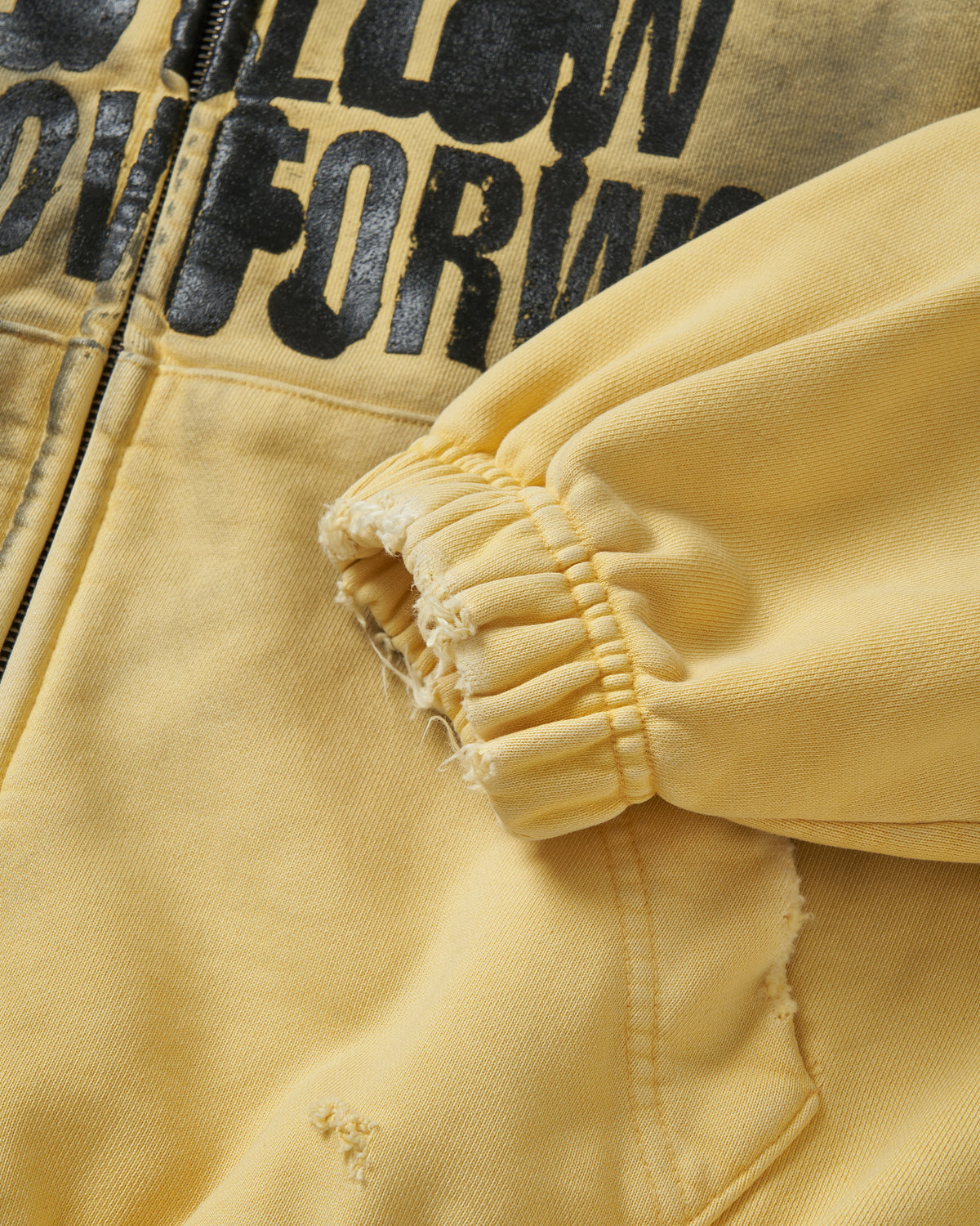 FULL SPEED ZIP HOODIE / YELLOW