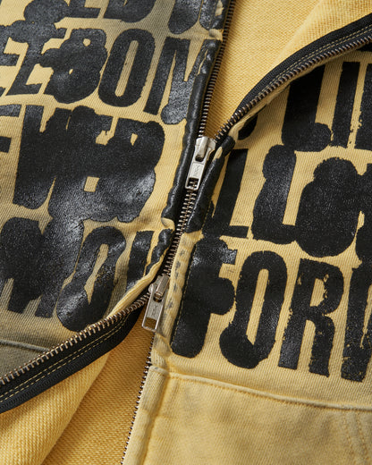 FULL SPEED ZIP HOODIE / YELLOW