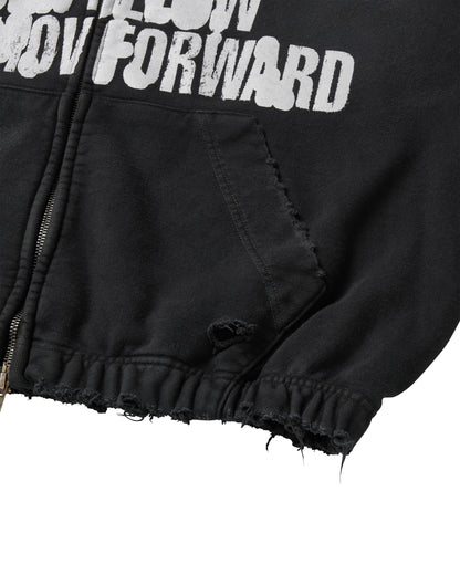 FULL SPEED ZIP HOODIE / BLACK