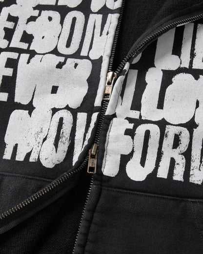 FULL SPEED ZIP HOODIE / BLACK
