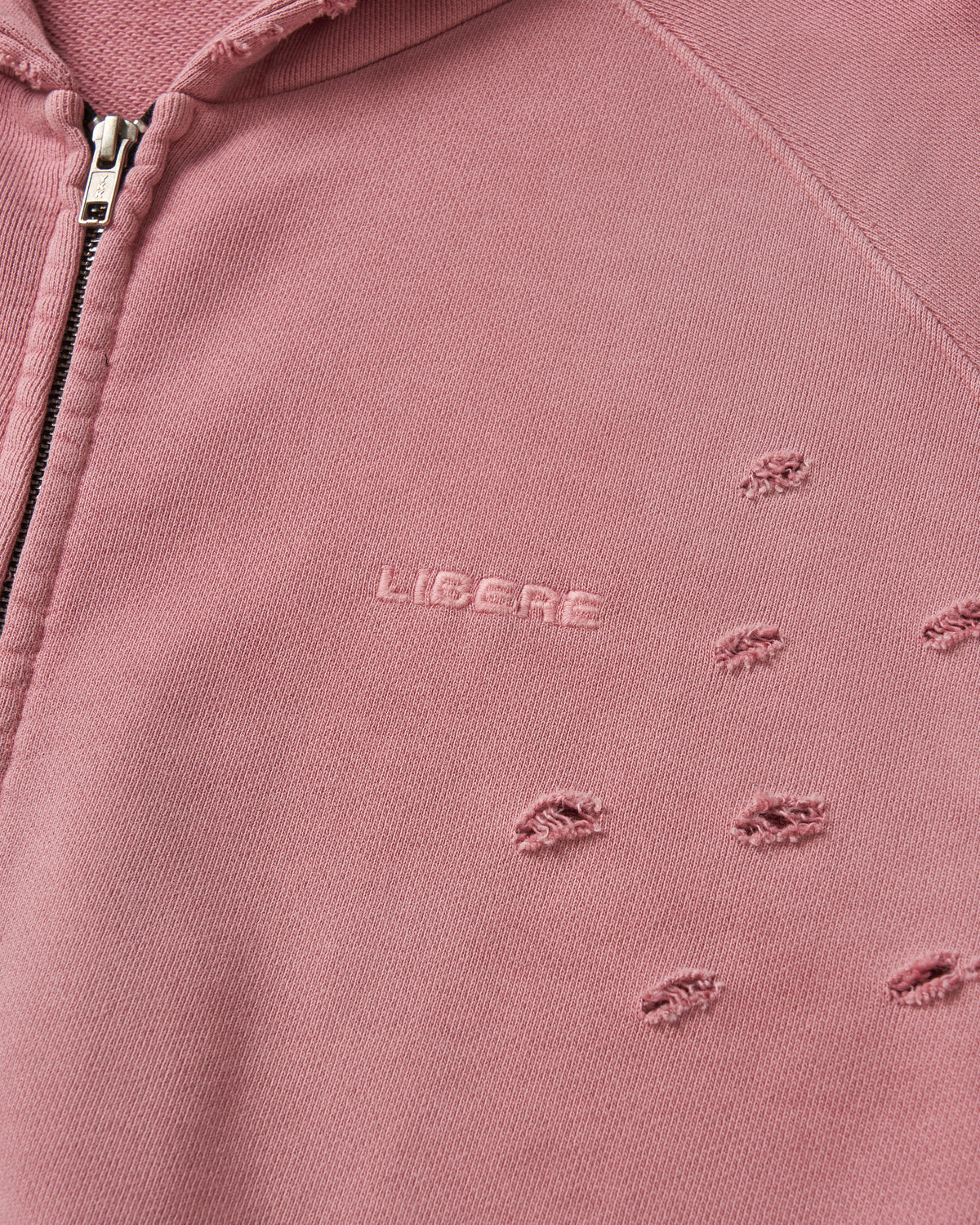DOUBLE EIGHT SNAKE ZIP HOODIE / PINK