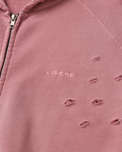 DOUBLE EIGHT SNAKE ZIP HOODIE / PINK