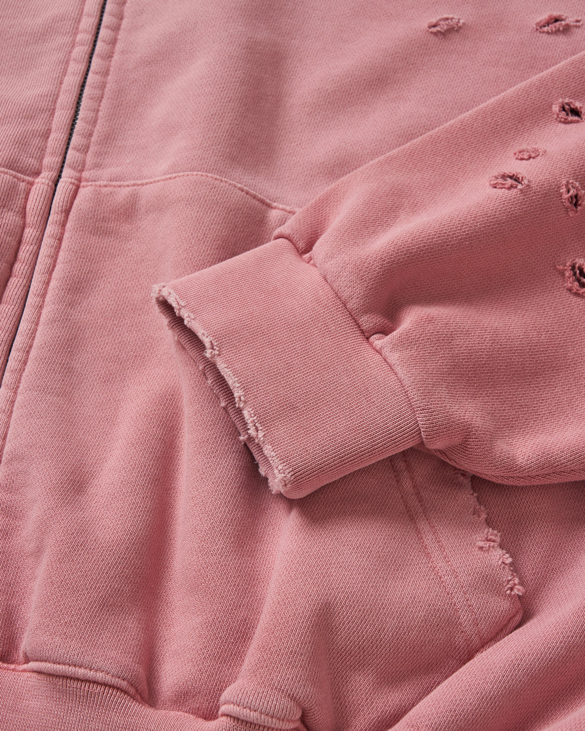 DOUBLE EIGHT SNAKE ZIP HOODIE / PINK