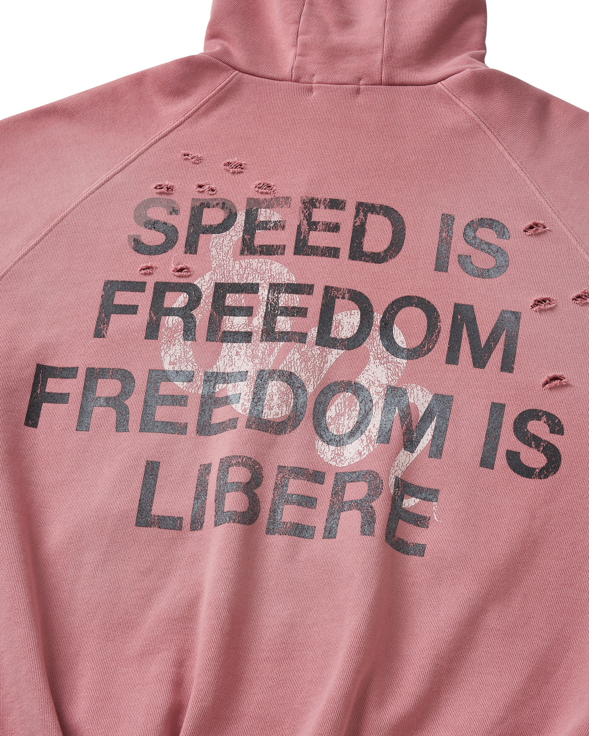 DOUBLE EIGHT SNAKE ZIP HOODIE / PINK