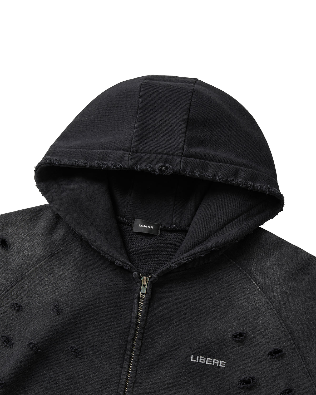 DOUBLE EIGHT SNAKE ZIP HOODIE / BLACK