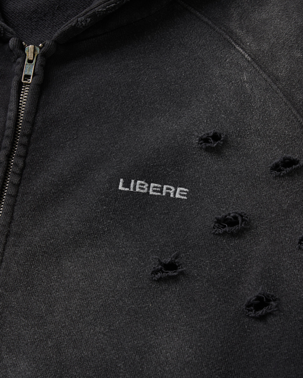 DOUBLE EIGHT SNAKE ZIP HOODIE / BLACK