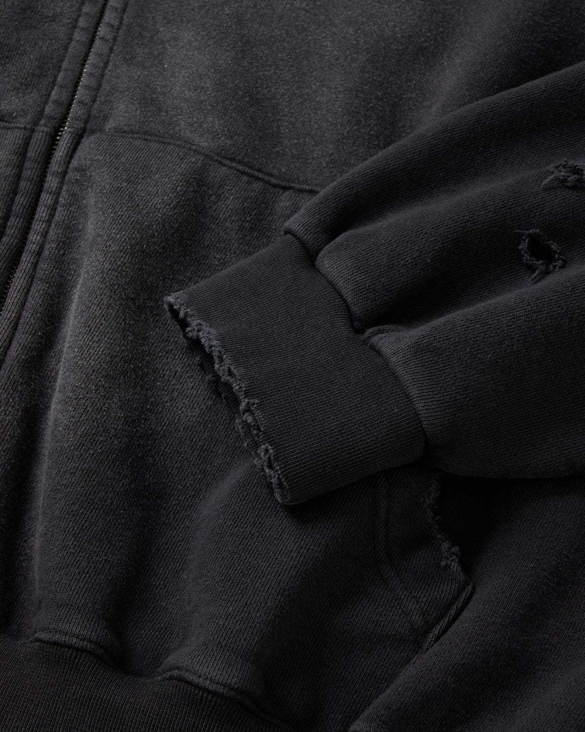 DOUBLE EIGHT SNAKE ZIP HOODIE / BLACK