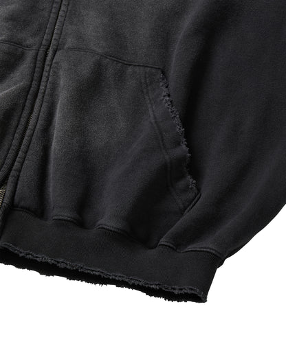 DOUBLE EIGHT SNAKE ZIP HOODIE / BLACK
