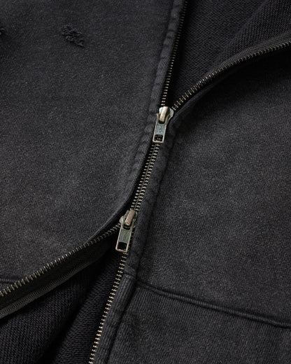 DOUBLE EIGHT SNAKE ZIP HOODIE / BLACK
