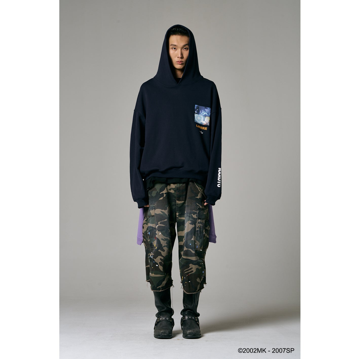 【PRE ORDER】SASUKE NARUTO HOODIE / NAVY