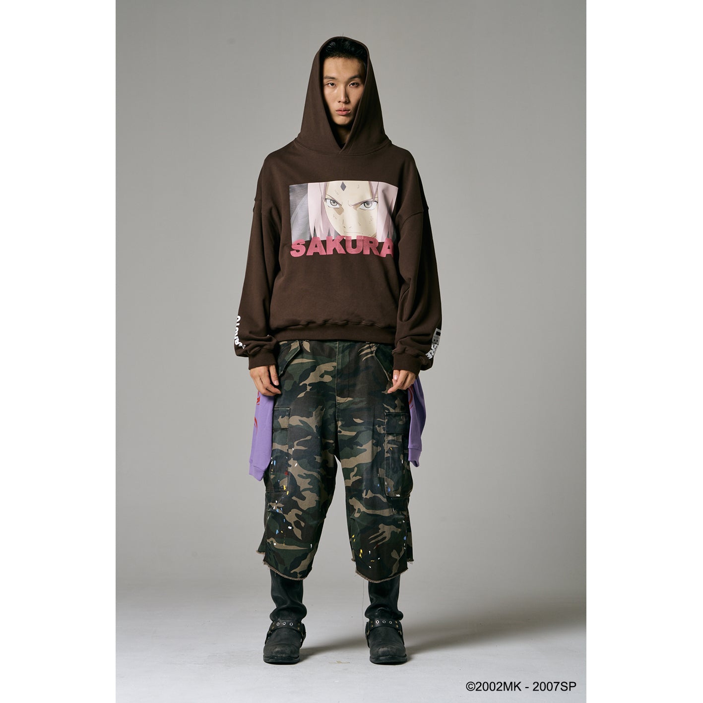 【PRE ORDER】SAKURA HOODIE / DARK BROWN