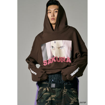 【PRE ORDER】SAKURA HOODIE / DARK BROWN