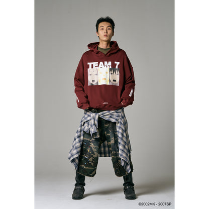 【PRE ORDER】TEAM 7 HOODIE / BURGUNDY