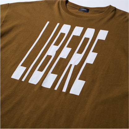 LIBERE LOGO T-SHIRTS / BROWN