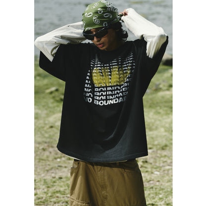 NO BOUNDARIES T-SHIRTS / BLACK