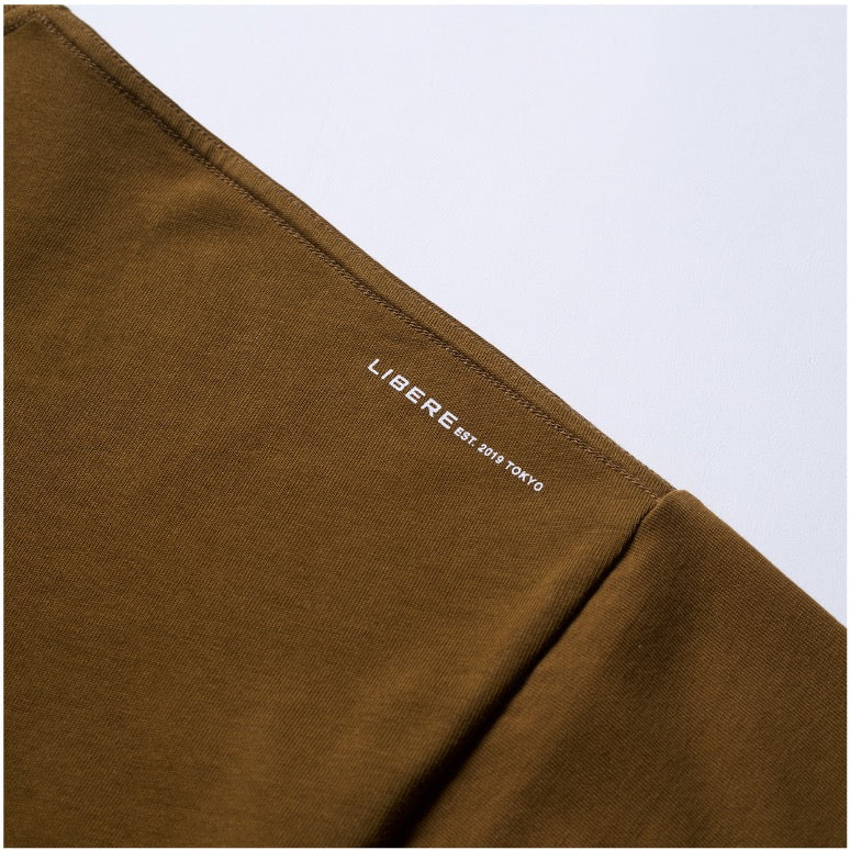 LIBERE LOGO T-SHIRTS / BROWN