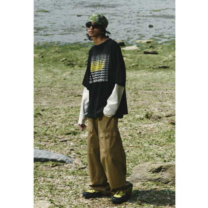 NO BOUNDARIES T-SHIRTS / BLACK