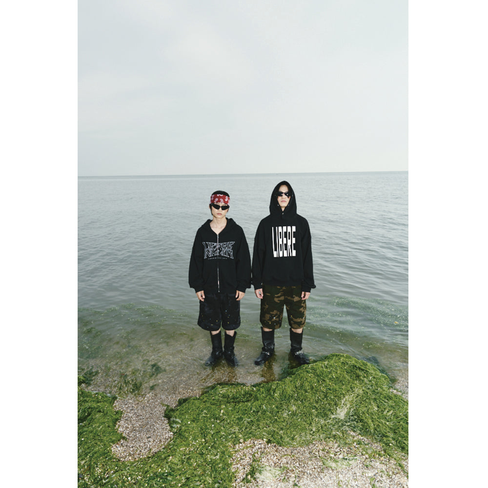 WIDE CROP CARPENTER PANTS / MILITARY CAMO