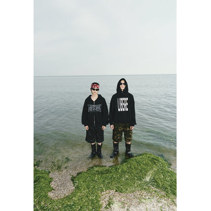 WIDE CROP CARPENTER PANTS / MILITARY CAMO