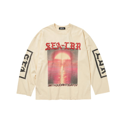 WDS X LIBERE GRAPHIC LS TEE / IVORY