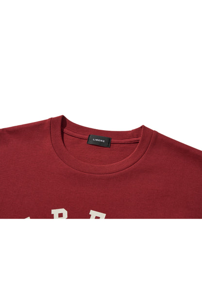 BISON BULL LONG SLEEVE T-SHIRTS / RED