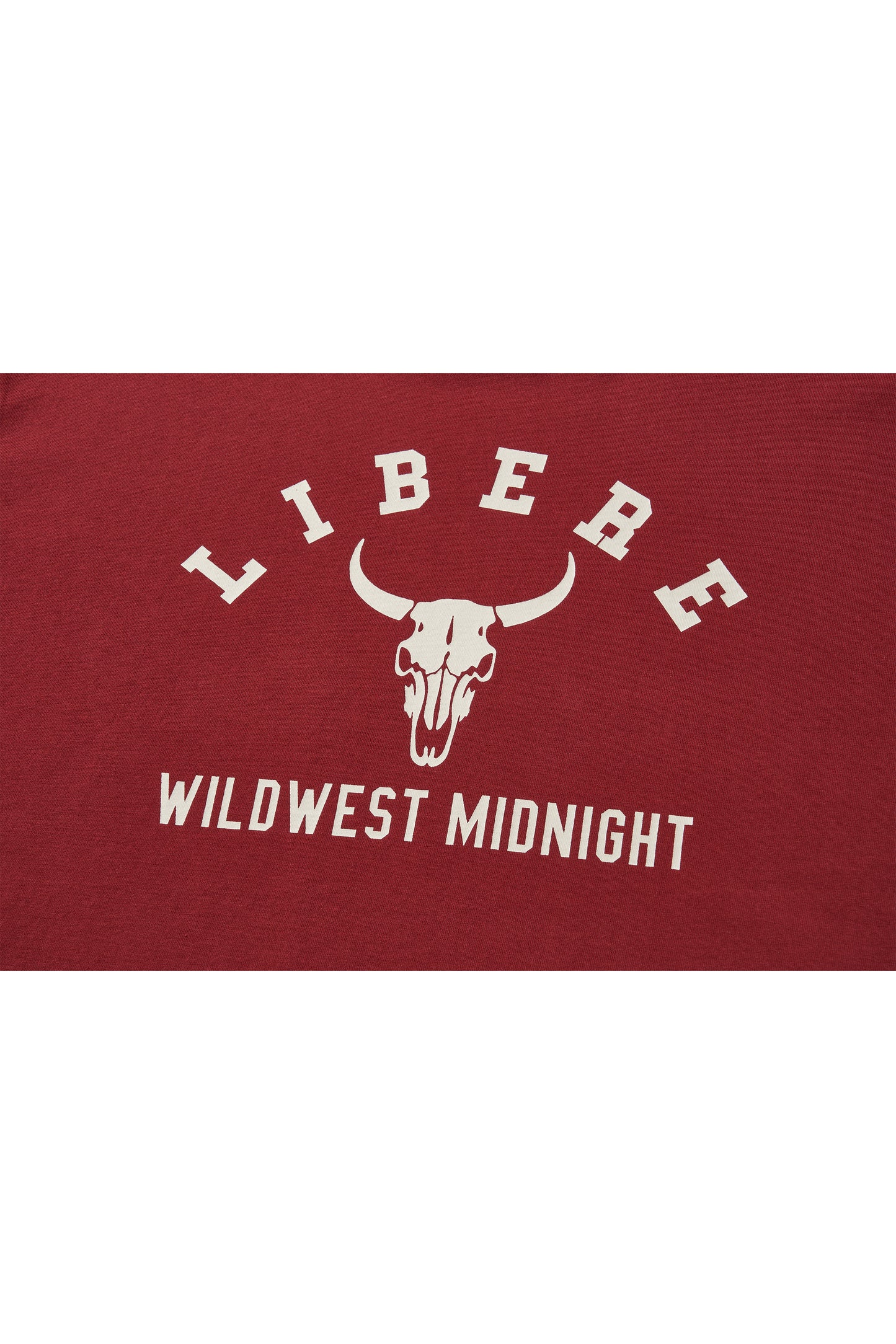 BISON BULL LONG SLEEVE T-SHIRTS / RED