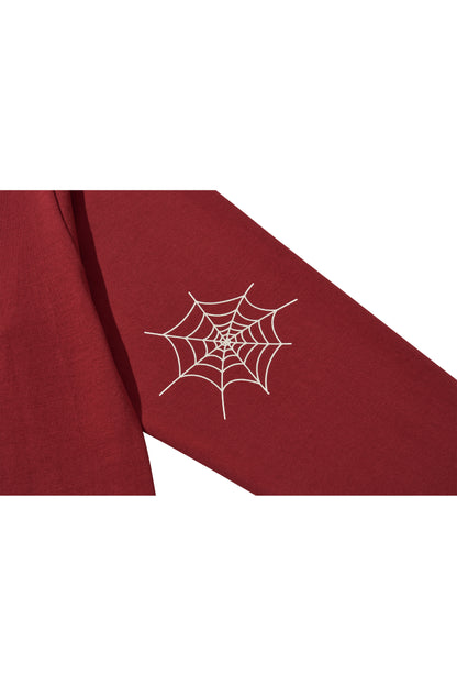 BISON BULL LONG SLEEVE T-SHIRTS / RED
