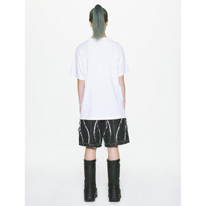 BURNING DENIM SHORTS