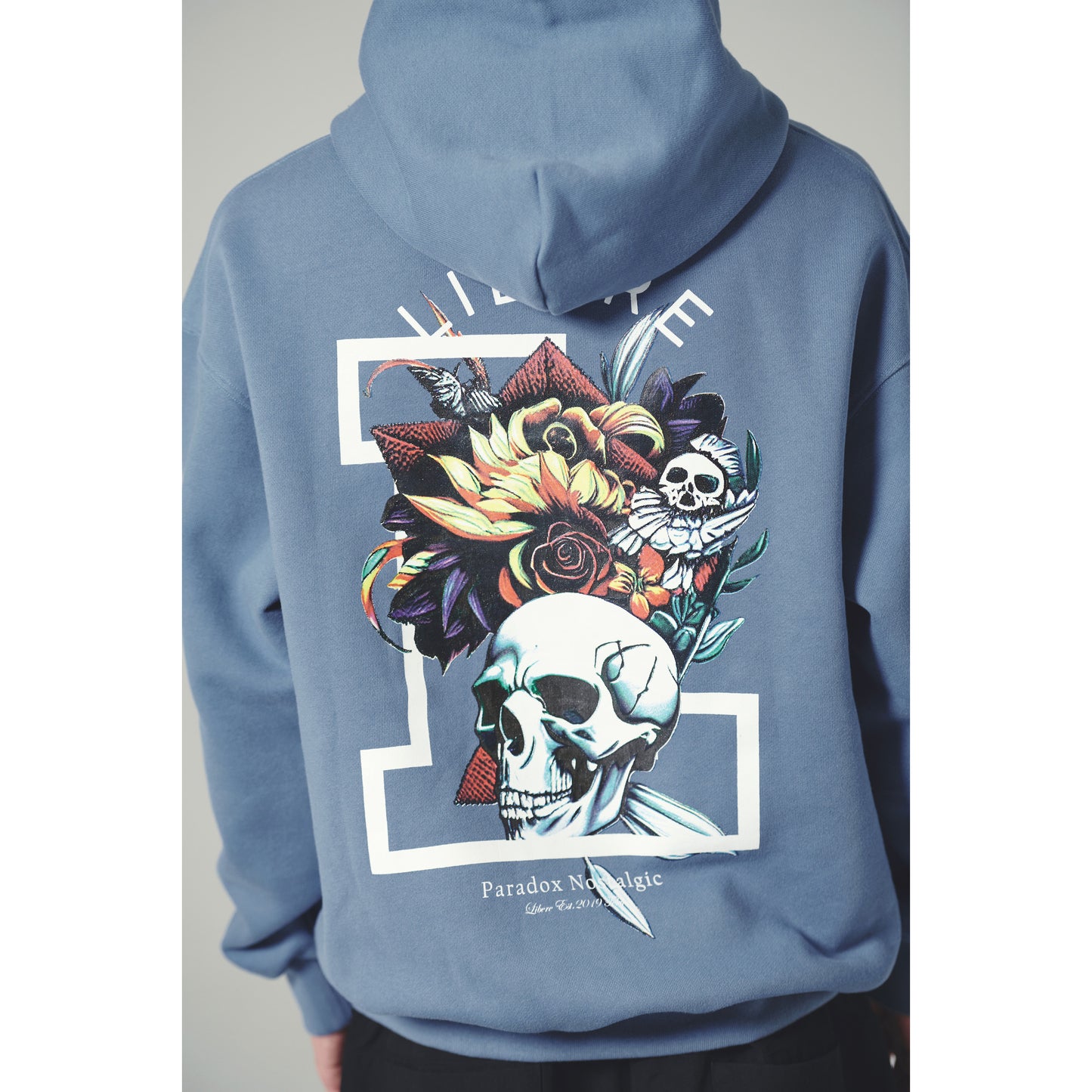 FLOWER HOODIE / BLUE