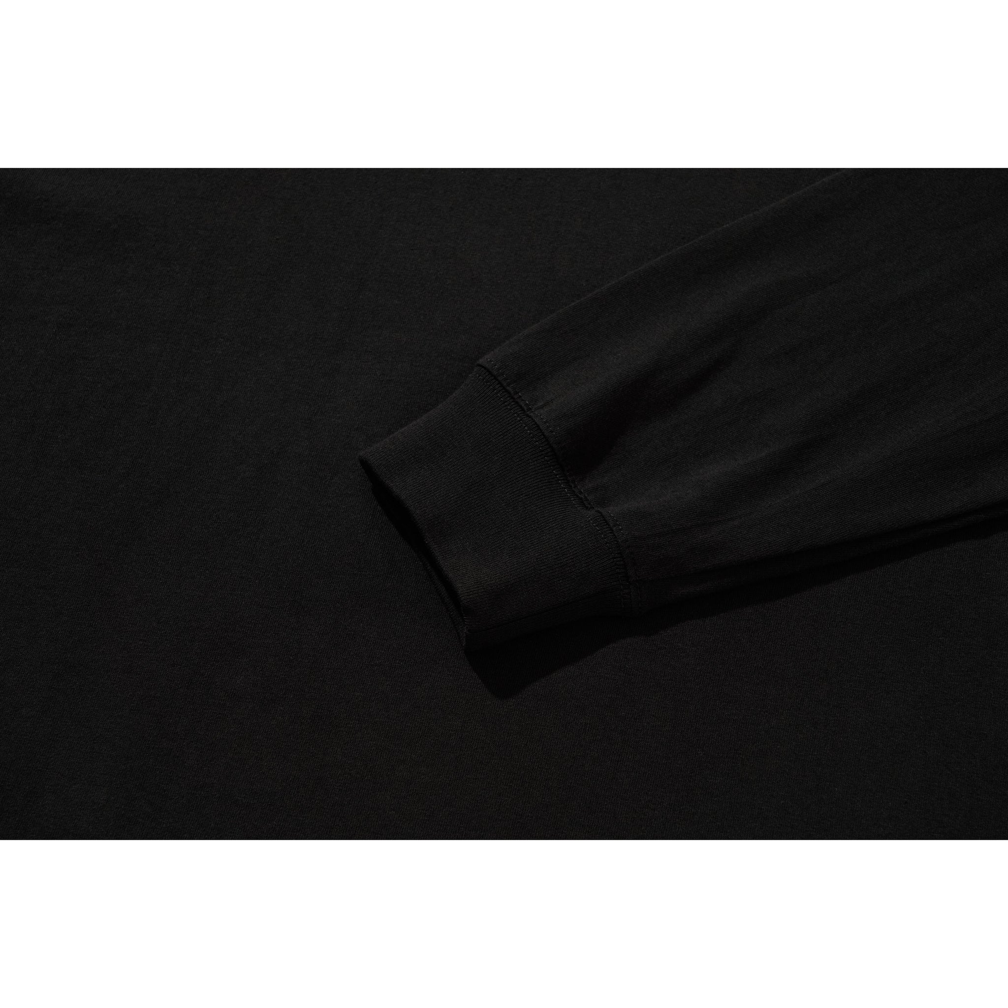 FLOWER LONG SLEEVE TEE / BLACK
