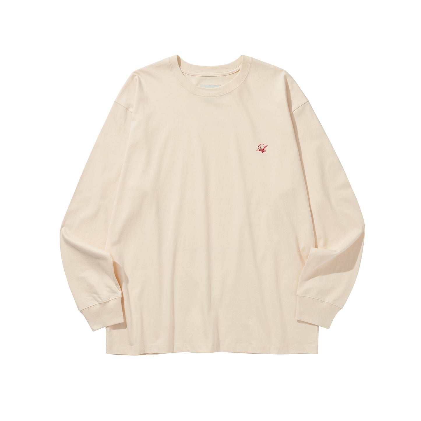 FLOWER LONG SLEEVE TEE / IVORY