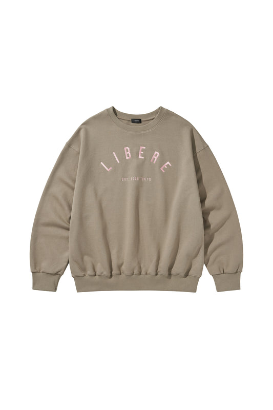 LOGO CREWNECK SWEAT / BROWN