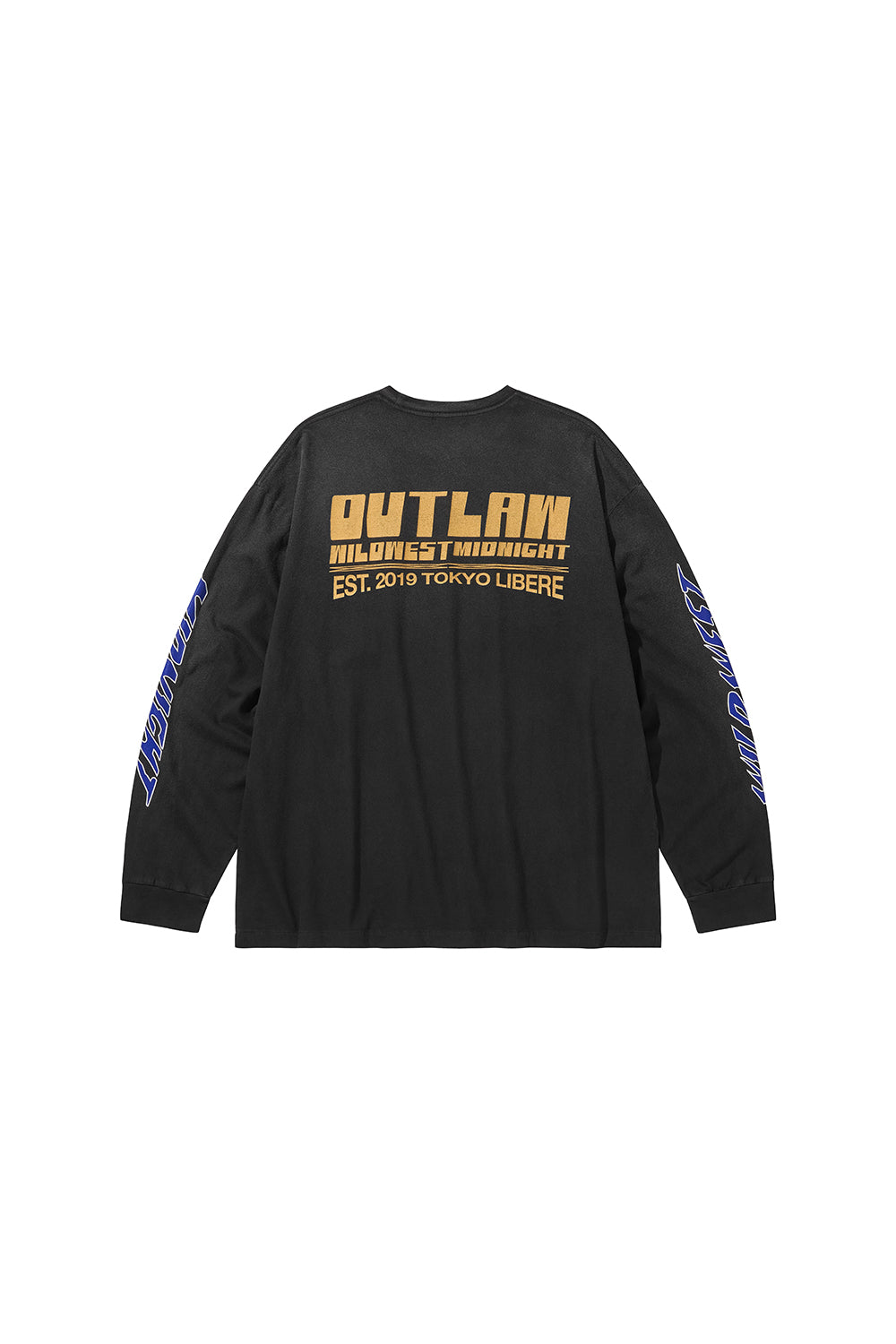 MIDNIGHT BISON LONG SLEEVE T-SHIRTS / BLACK