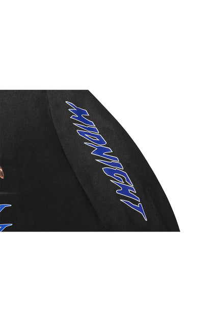 MIDNIGHT BISON LONG SLEEVE T-SHIRTS / BLACK