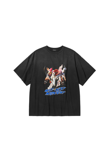 MIDNIGHT BISON T-SHIRTS / BLACK