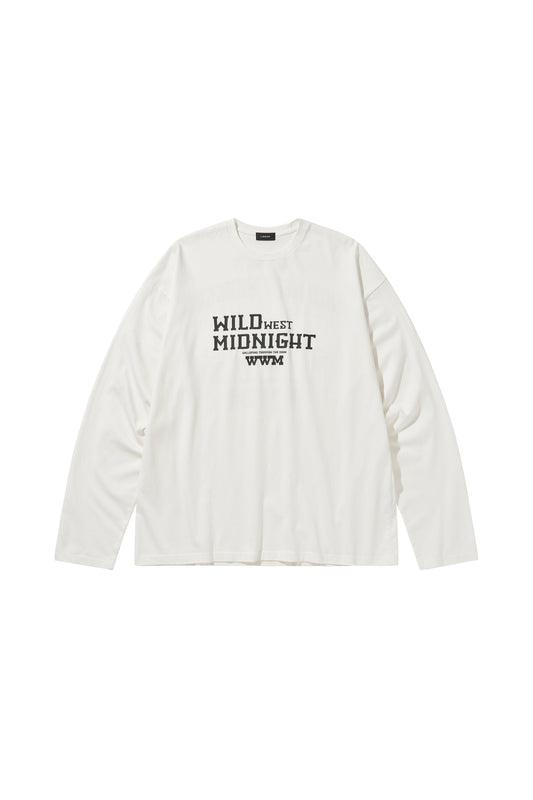 MIDNIGHT GALLOP LONGSLEEVE/ WHITE