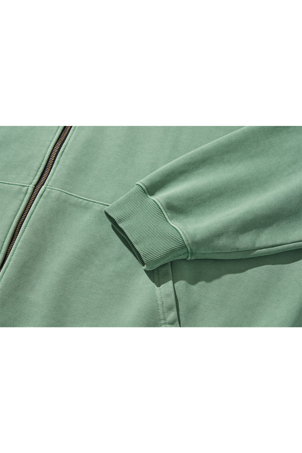 MIDNIGHT ZIP-UP HOOD / GREEN