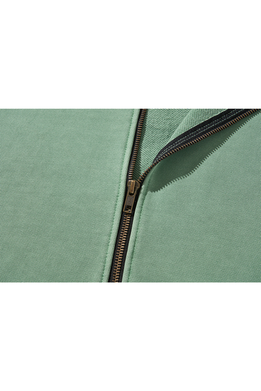 MIDNIGHT ZIP-UP HOOD / GREEN