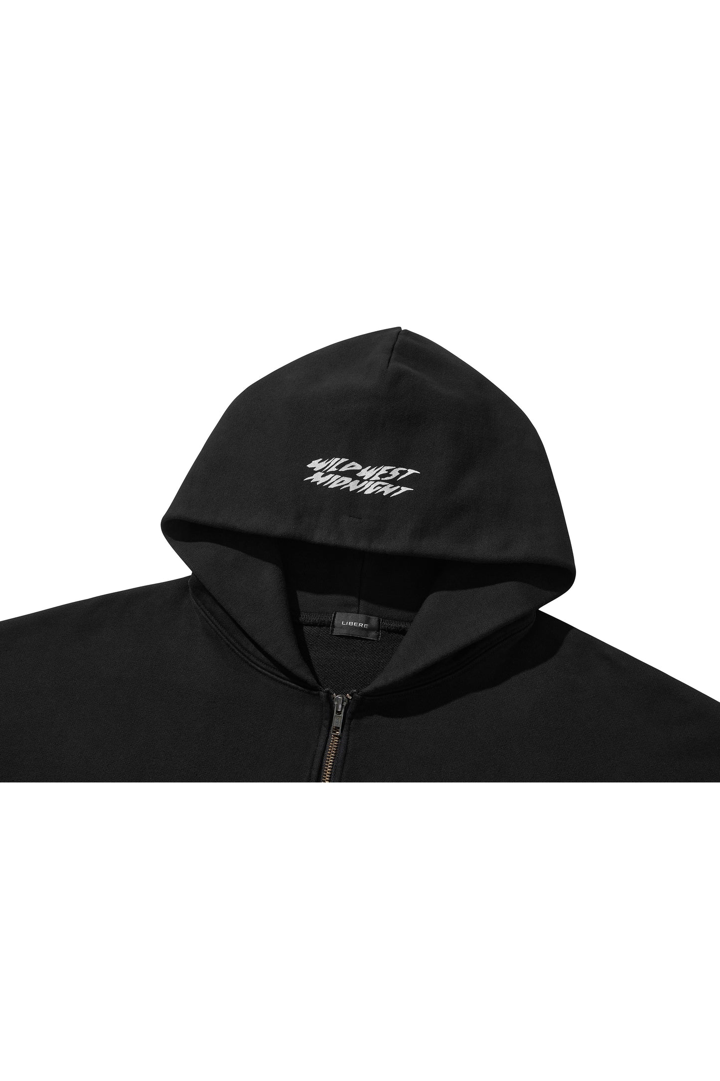 MIDNIGHT ZIP-UP HOOD / BLACK