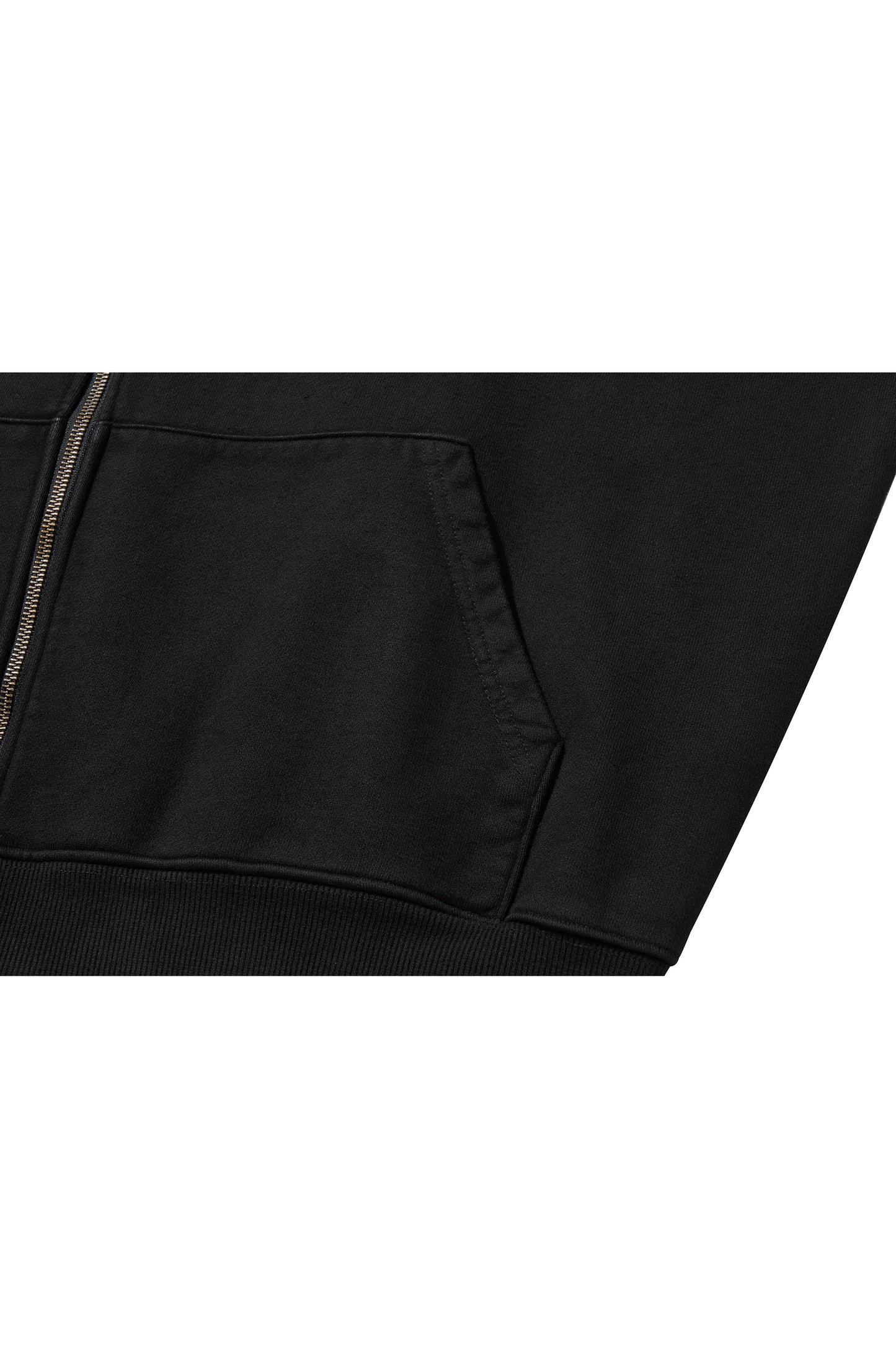 MIDNIGHT ZIP-UP HOOD / BLACK