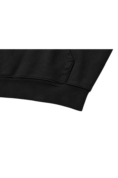 MIDNIGHT ZIP-UP HOOD / BLACK