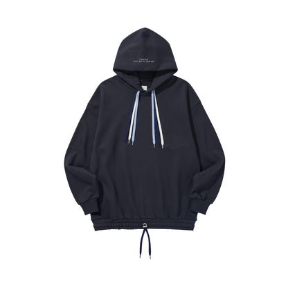 MULTI STRING HOODIE / NAVY