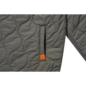 QUILTING PULL OVER JACKET / GRAY